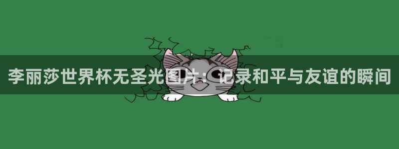2026世界杯亚洲预选赛：李丽莎世界杯无圣光图片：记录和平与友谊的瞬间